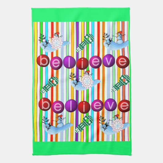 Serviettes de cuisine de Noël (Vertical)