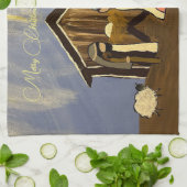 Serviettes de cuisine de Noël (Plié)