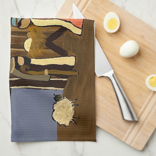 Serviettes de cuisine de Noël (Quart Plié)