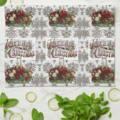 Serviettes de cuisine de Noël (Plié)