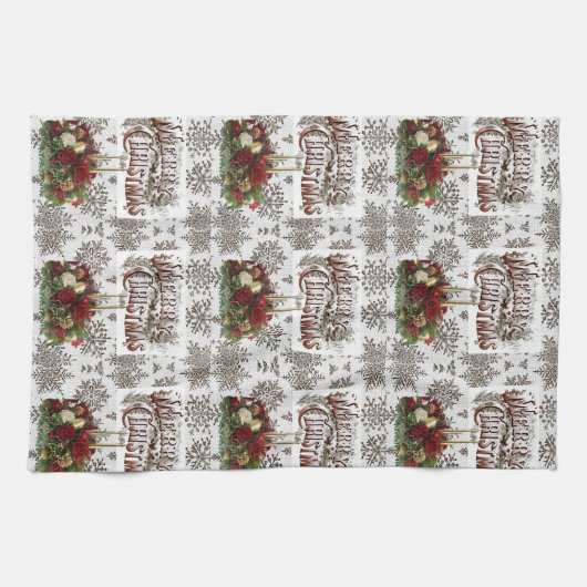 Serviettes de cuisine de Noël (Horizontal)