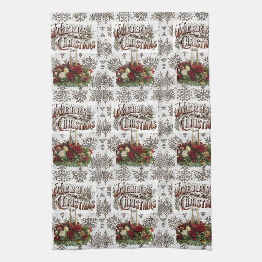 Serviettes de cuisine de Noël (Vertical)