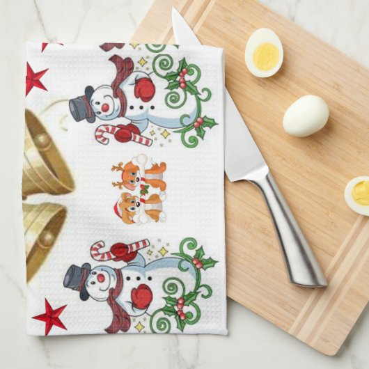 Serviettes de cuisine de Noël (Quart Plié)