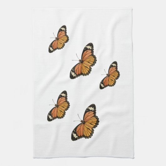 serviettes de cuisine de papillon de monarque (Vertical)