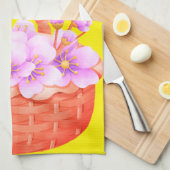 Serviettes de cuisine de printemps (Quart Plié)