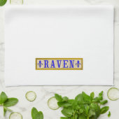 Serviettes de cuisine de Raven Fleur de Lis (Plié)
