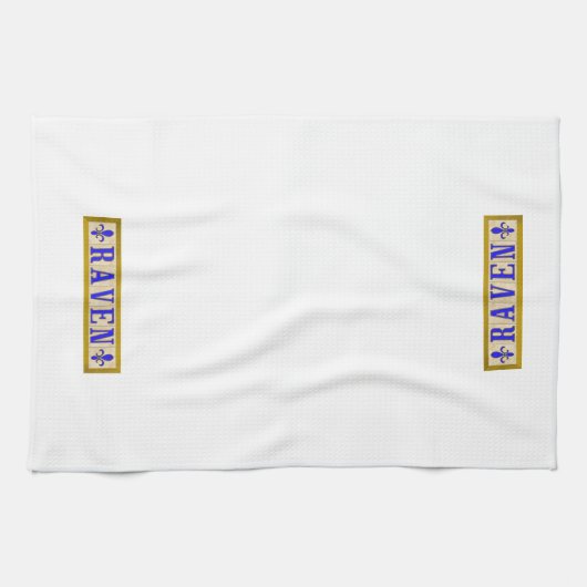 Serviettes de cuisine de Raven Fleur de Lis (Horizontal)