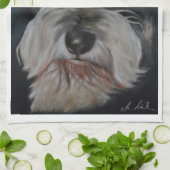 Serviettes de cuisine de Schnauzer (Plié)