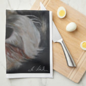 Serviettes de cuisine de Schnauzer (Quart Plié)