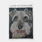 Serviettes de cuisine de Schnauzer (Vertical)