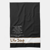 Serviettes de cuisine de soupe à la vie (Vertical)