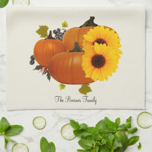 Serviettes de cuisine de Thanksgiving (Plié)