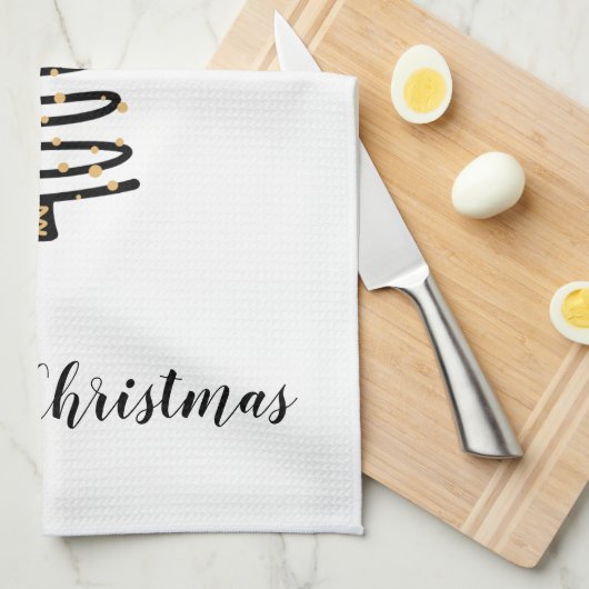 Serviettes de cuisine de vacances (Quart Plié)