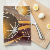 Serviettes de cuisine de vacances de corgi de (Quart Plié)