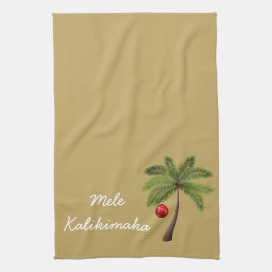 Serviettes de cuisine de vacances Mele Kalikimaka (Vertical)