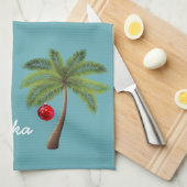 Serviettes de cuisine de vacances Mele Kalikimaka (Quart Plié)