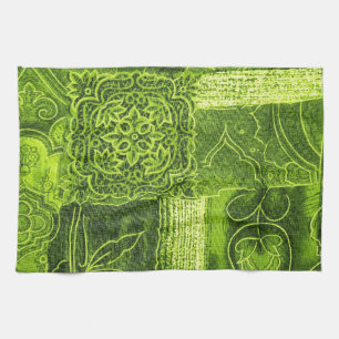 Serviettes de cuisine de vert de chaux