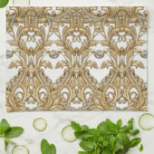 Serviettes de cuisine décoratives en or (Plié)