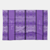 Serviettes de cuisine décoratives violettes (Horizontal)