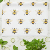 Serviettes de cuisine des abeilles (Plié)