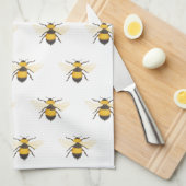 Serviettes de cuisine des abeilles (Quart Plié)