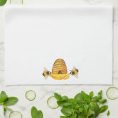 Serviettes de cuisine des abeilles (Plié)