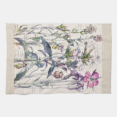 Serviettes de cuisine douces de fleurs de fleurs (Horizontal)