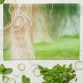 Serviettes de cuisine Dream Light Green Tree (Plié)