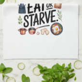 Serviettes de cuisine Drôle Citation serviette de (Plié)