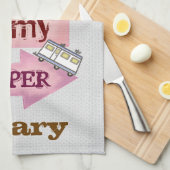 Serviettes de cuisine drôles faites sur commande (Quart Plié)