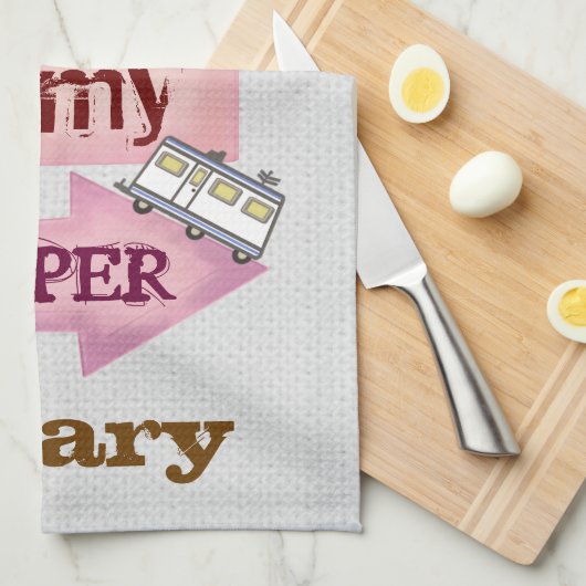 Serviettes de cuisine drôles faites sur commande (Quart Plié)