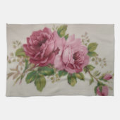 Serviettes de cuisine Élégance Rose Chou Vintage (Horizontal)