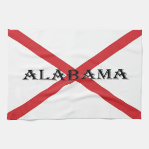 Serviettes de cuisine en alabama et drapeau