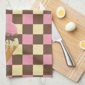 Serviettes de cuisine en cone de crème glacée trip (Quart Plié)