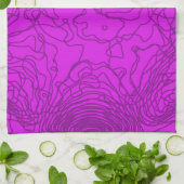 Serviettes De Cuisine En Fer Violet (Plié)