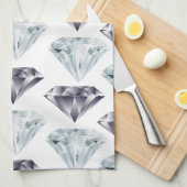 Serviettes de cuisine en luxe diamant (Quart Plié)