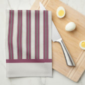 Serviettes De Cuisine En Maroon (Quart Plié)