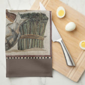 Serviettes de cuisine en mosaïque romaine (Quart Plié)