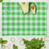 Serviettes de cuisine en plaid Avocado (Plié)
