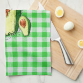 Serviettes de cuisine en plaid Avocado (Quart Plié)