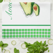 Serviettes de cuisine en plaid Avocado (Plié)
