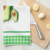 Serviettes de cuisine en plaid Avocado (Quart Plié)
