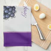 Serviettes de cuisine en raisins (Quart Plié)