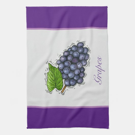 Serviettes de cuisine en raisins (Vertical)