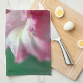 Serviettes de cuisine en verre rose (Quart Plié)