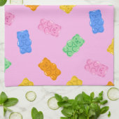 Serviettes de cuisine esthétiques en forme d'ours (Plié)