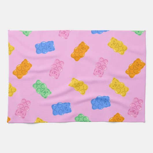 Serviettes de cuisine esthétiques en forme d'ours (Horizontal)
