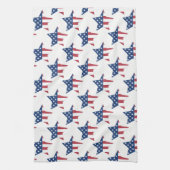 Serviettes de cuisine - Étoiles patriotiques (Vertical)