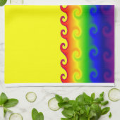 Serviettes De Cuisine Feu Twirled (Plié)