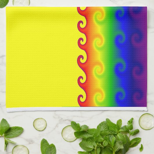 Serviettes De Cuisine Feu Twirled (Plié)